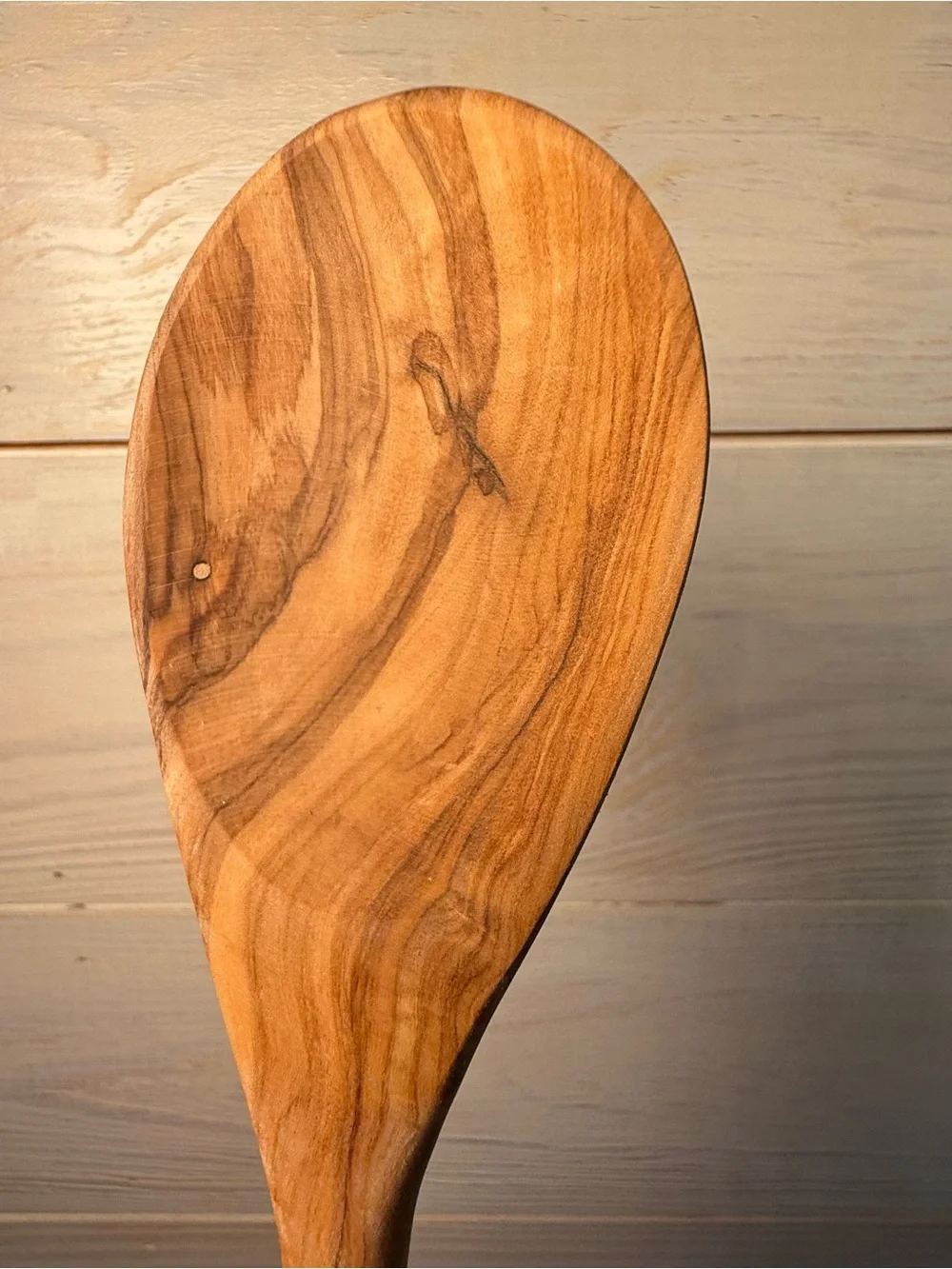 Wooden Olive Wood Cooking Spoon Set - of 3 Natural Brown